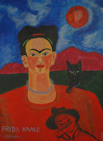 Frida-acrylics on canvas painting by meenal