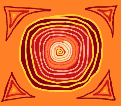 Spiral_light1 digital decorative art by meenal