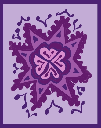 floral_star1 digital decorative art by meenal